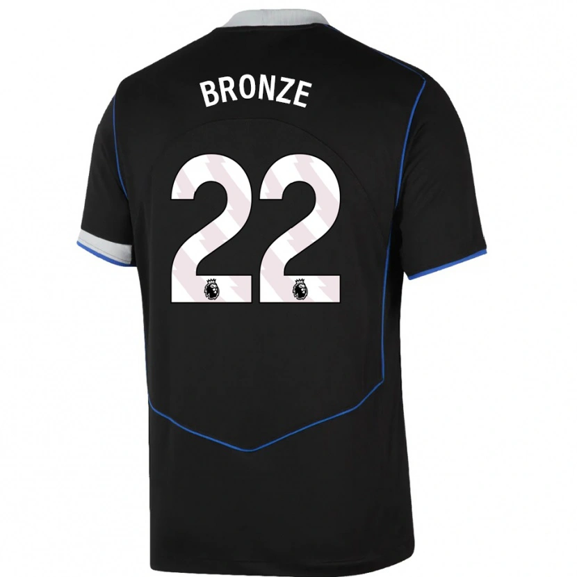 Danxen Uomo Maglia Lucy Bronze #22 Nero Blu Argento Kit Gara Third 2025/26 Maglietta