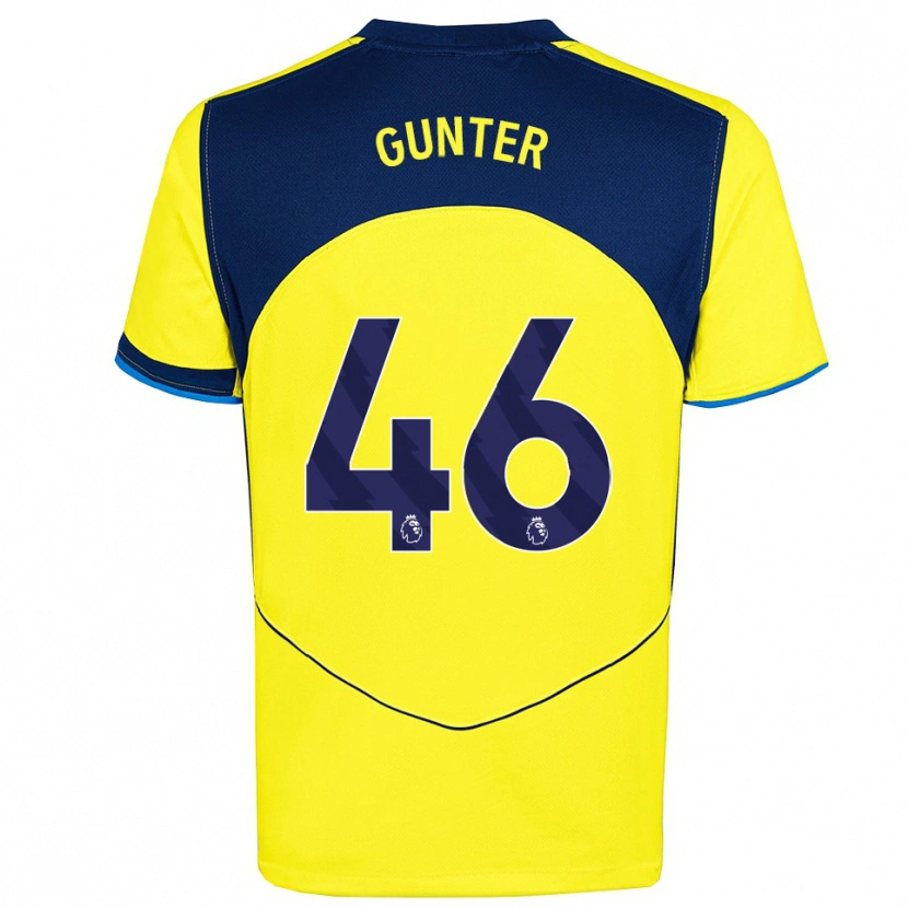 Danxen Uomo Maglia Luca Gunter #46 Giallo Navy Kit Gara Third 2025/26 Maglietta
