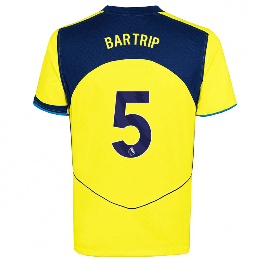 Danxen Uomo Maglia Molly Bartrip #5 Giallo Navy Kit Gara Third 2025/26 Maglietta