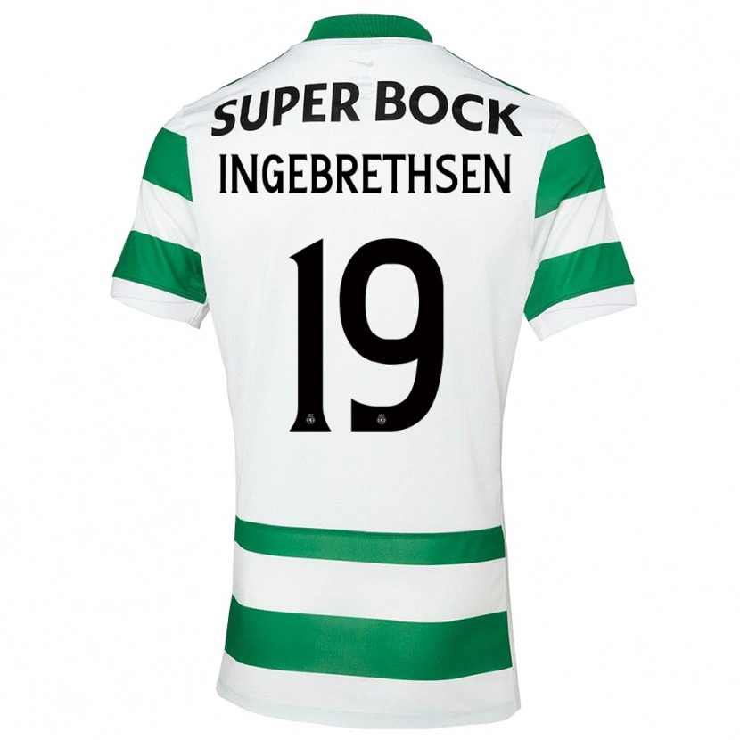 Danxen Donna Maglia Erik Ingebrethsen #19 Verde Bianco Kit Gara Home 2025/26 Maglietta
