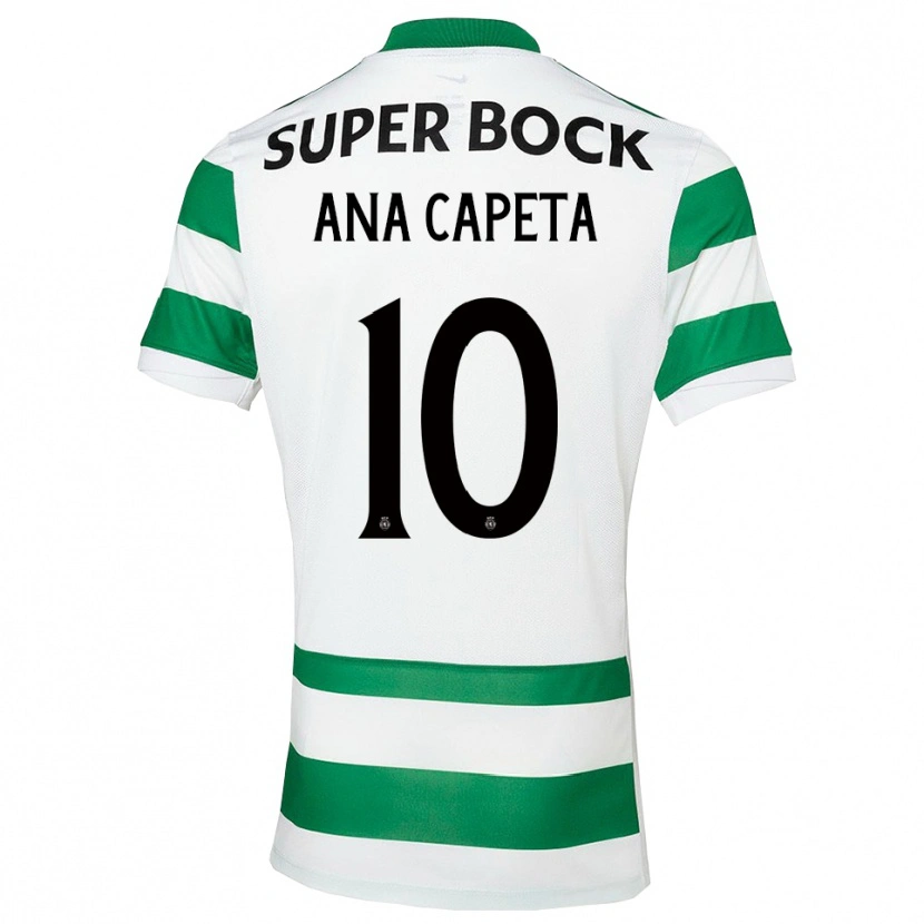 Danxen Donna Maglia Ana Capeta #10 Verde Bianco Kit Gara Home 2025/26 Maglietta