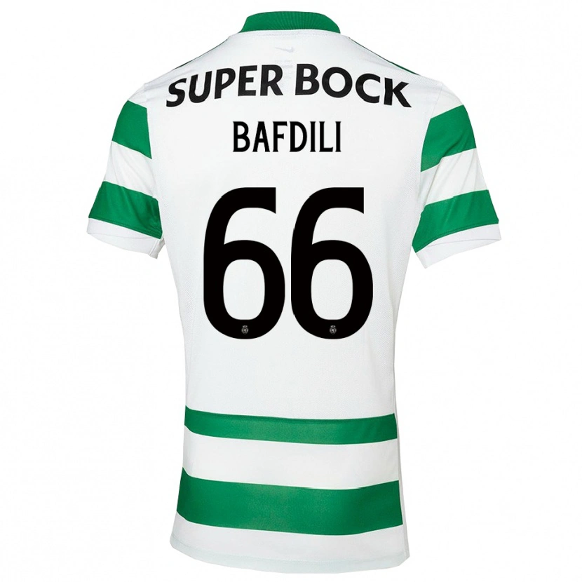 Danxen Donna Maglia Zaïd Bafdili #66 Verde Bianco Kit Gara Home 2025/26 Maglietta
