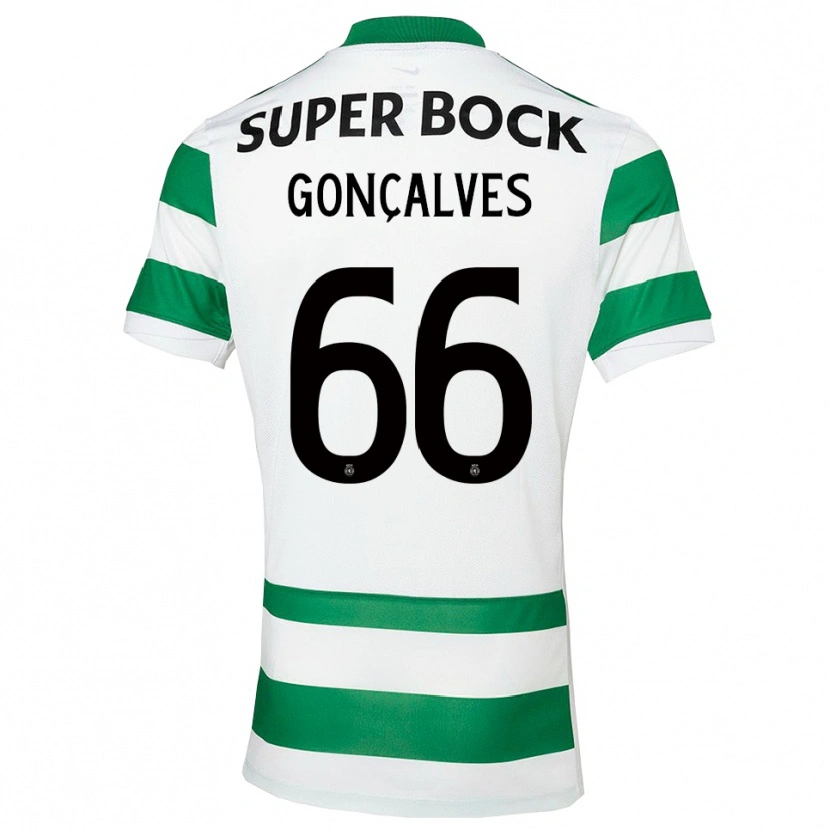 Danxen Donna Maglia Iara Gonçalves #66 Verde Bianco Kit Gara Home 2025/26 Maglietta