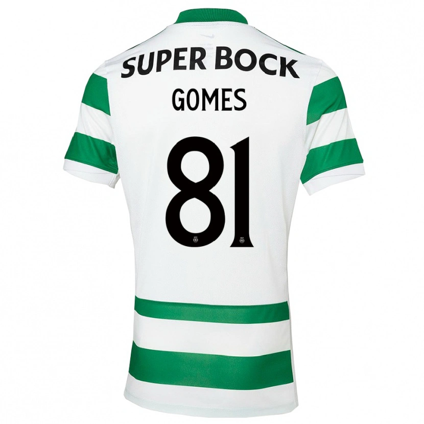 Danxen Donna Maglia Salvador Gomes #81 Verde Bianco Kit Gara Home 2025/26 Maglietta