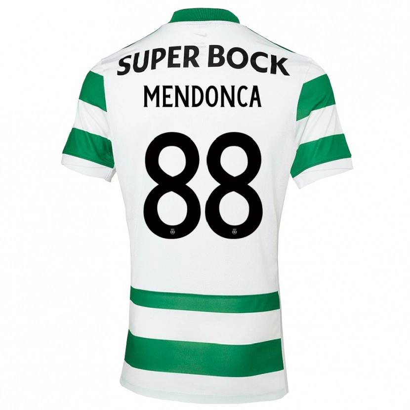 Danxen Donna Maglia Manuel Mendonça #88 Verde Bianco Kit Gara Home 2025/26 Maglietta
