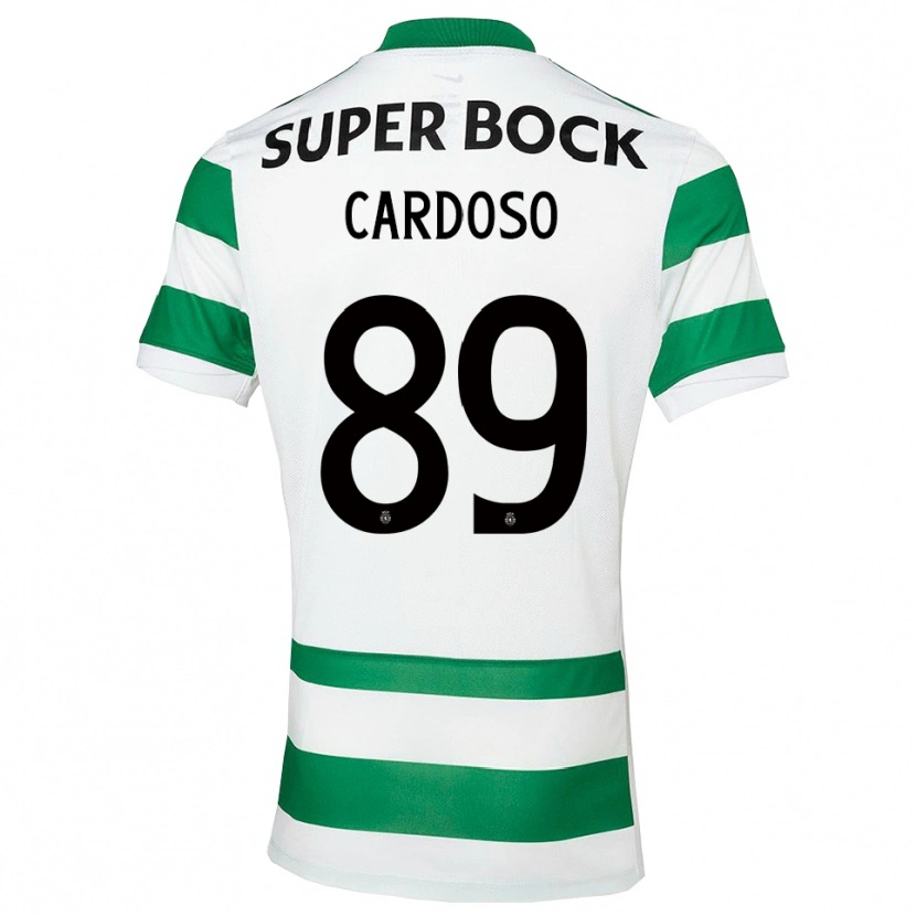 Danxen Donna Maglia Nilton Cardoso #89 Verde Bianco Kit Gara Home 2025/26 Maglietta