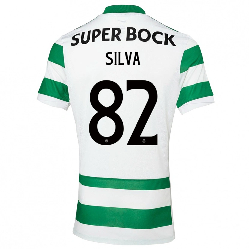 Danxen Donna Maglia Gabriel Silva #82 Verde Bianco Kit Gara Home 2025/26 Maglietta