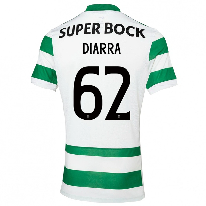 Danxen Donna Maglia Ibrahim Diarra #62 Verde Bianco Kit Gara Home 2025/26 Maglietta