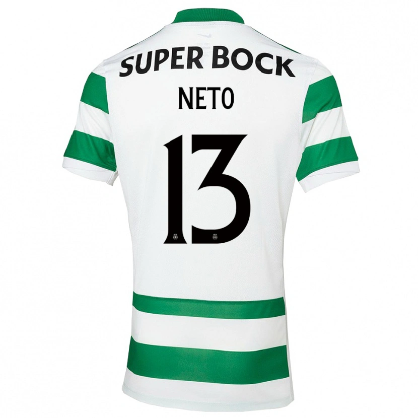Danxen Donna Maglia Luis Neto #13 Verde Bianco Kit Gara Home 2025/26 Maglietta