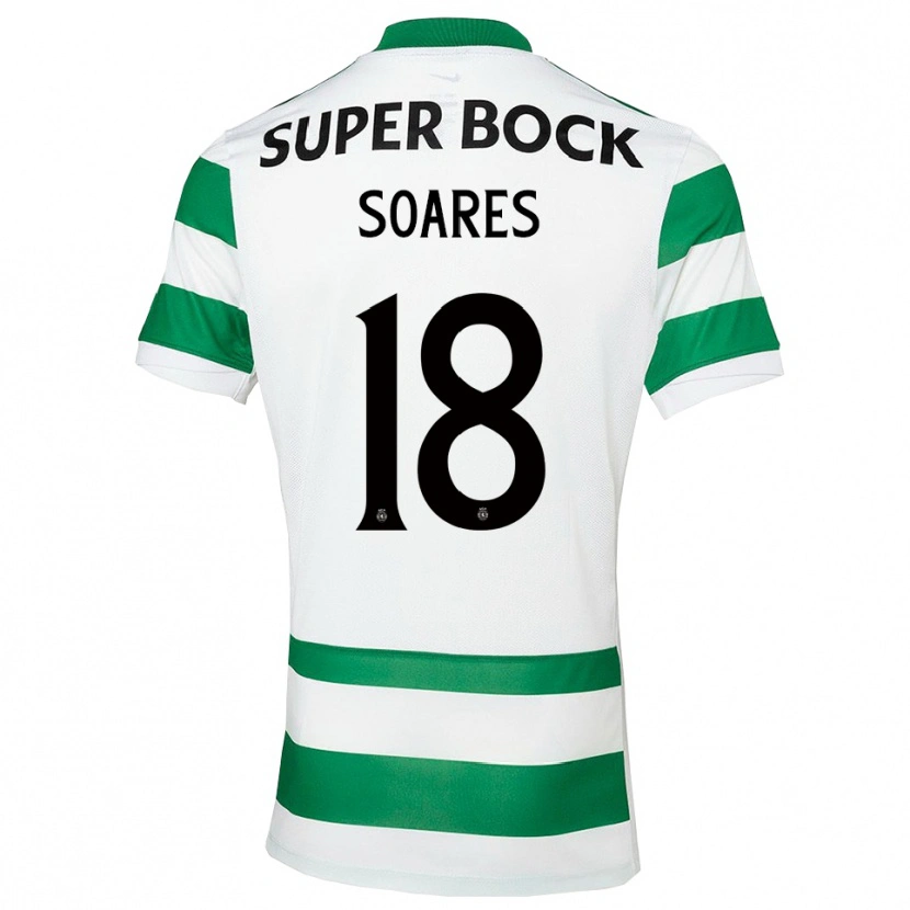 Danxen Donna Maglia Simão Soares #18 Verde Bianco Kit Gara Home 2025/26 Maglietta