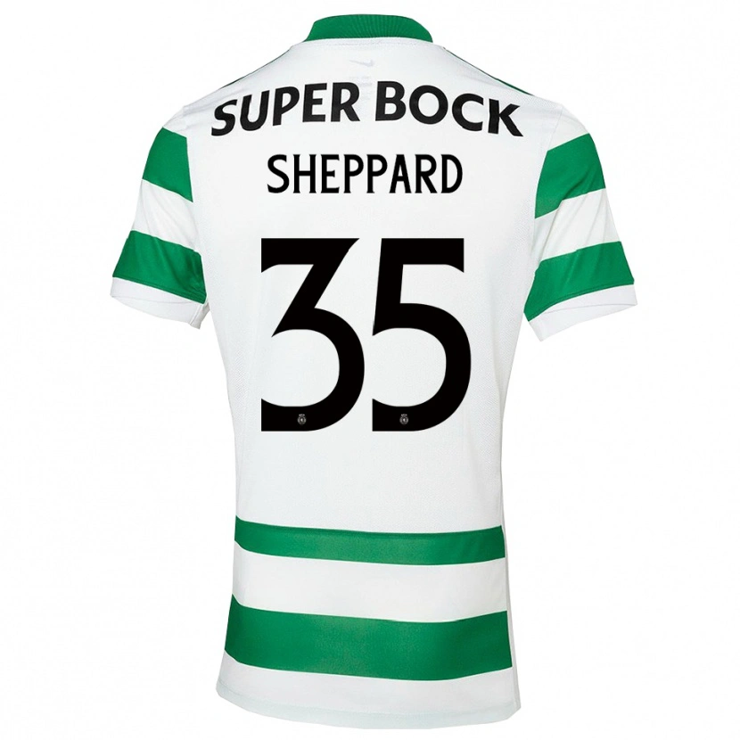 Danxen Donna Maglia Catriona Sheppard #35 Verde Bianco Kit Gara Home 2025/26 Maglietta