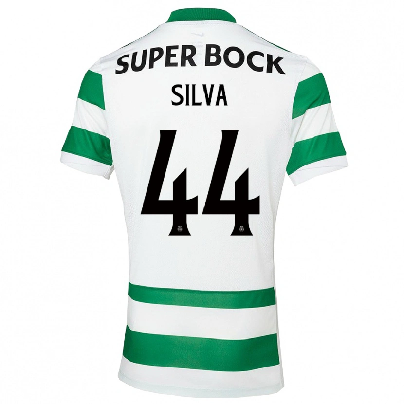 Danxen Donna Maglia Pedro Silva #44 Verde Bianco Kit Gara Home 2025/26 Maglietta