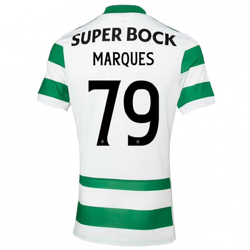 Danxen Donna Maglia Rodrigo Marquês #79 Verde Bianco Kit Gara Home 2025/26 Maglietta