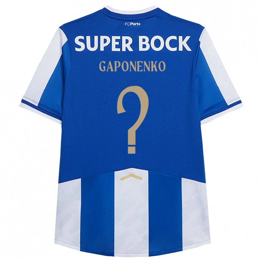 Danxen Donna Maglia Artem Gaponenko #0 Blu Bianco Kit Gara Home 2025/26 Maglietta