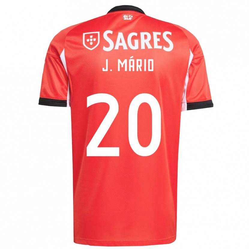 Danxen Donna Maglia Joao Mario #20 Rosso Bianco Kit Gara Home 2025/26 Maglietta