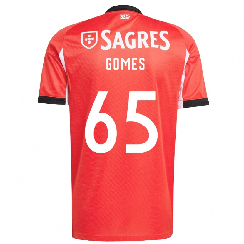 Danxen Donna Maglia André Gomes #65 Rosso Bianco Kit Gara Home 2025/26 Maglietta