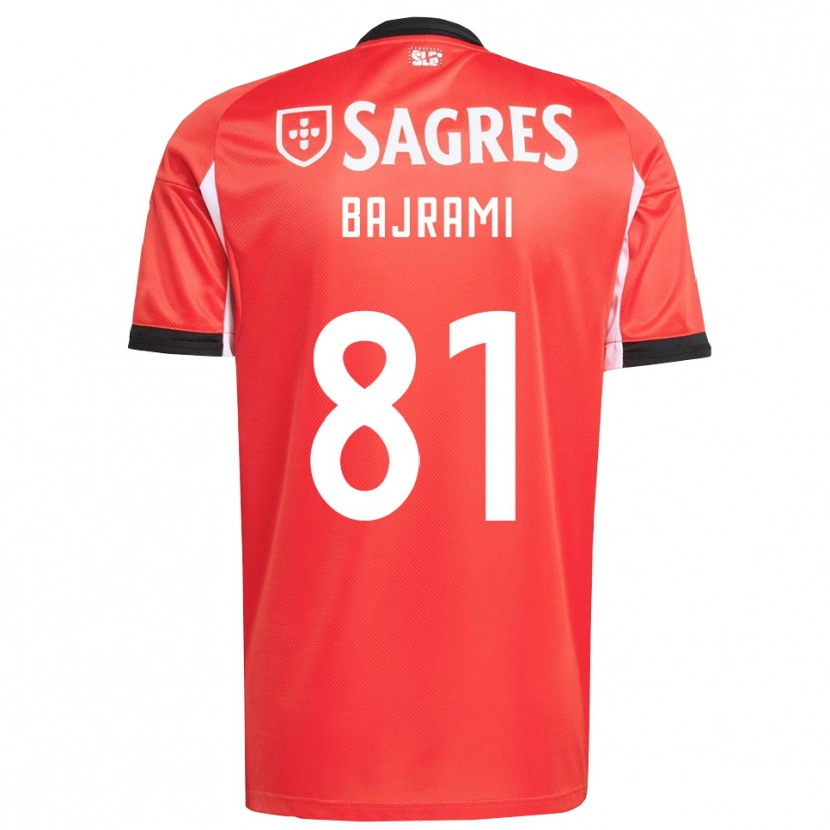 Danxen Donna Maglia Adrian Bajrami #81 Rosso Bianco Kit Gara Home 2025/26 Maglietta