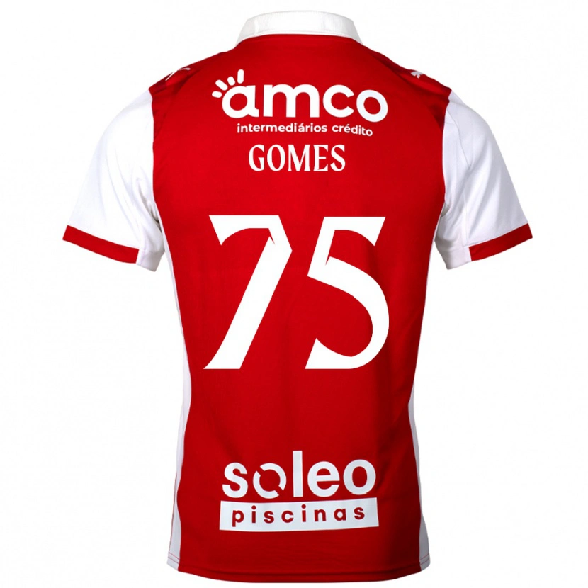 Danxen Donna Maglia Tomás Müller #75 Rosso Bianco Kit Gara Home 2025/26 Maglietta