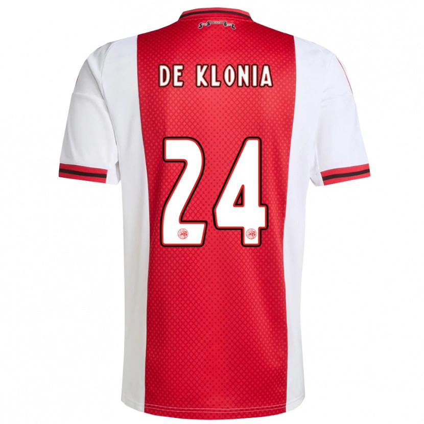 Danxen Donna Maglia Daliyah De Klonia #24 Rosso Bianco Kit Gara Home 2025/26 Maglietta