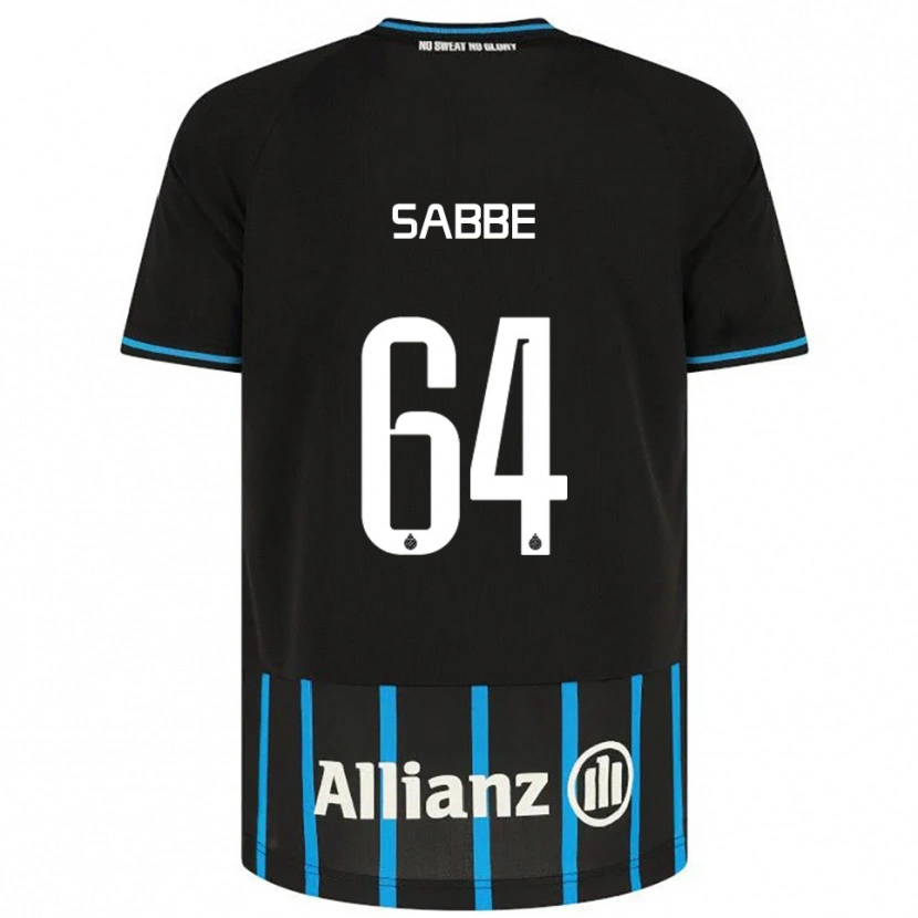 Danxen Donna Maglia Kyriani Sabbe #64 Nero Blu Kit Gara Home 2025/26 Maglietta