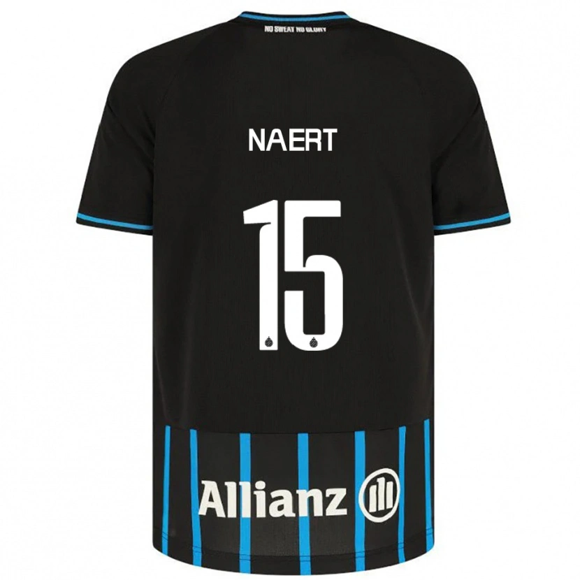 Danxen Donna Maglia Stan Naert #15 Nero Blu Kit Gara Home 2025/26 Maglietta