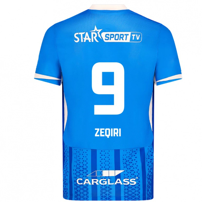 Danxen Donna Maglia Andi Zeqiri #9 Blu Bianco Kit Gara Home 2025/26 Maglietta