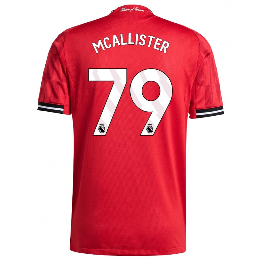 Danxen Donna Maglia Finley Mcallister #79 Rosso Nero Bianco Kit Gara Home 2025/26 Maglietta