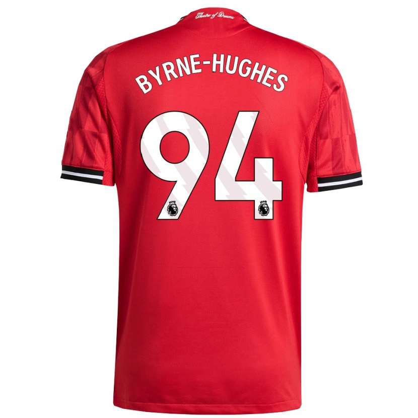 Danxen Donna Maglia Cameron Byrne-Hughes #94 Rosso Nero Bianco Kit Gara Home 2025/26 Maglietta