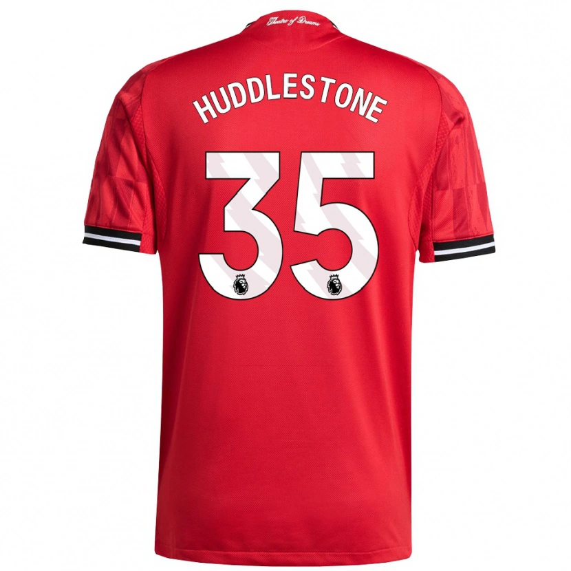 Danxen Donna Maglia Tom Huddlestone #35 Rosso Nero Bianco Kit Gara Home 2025/26 Maglietta