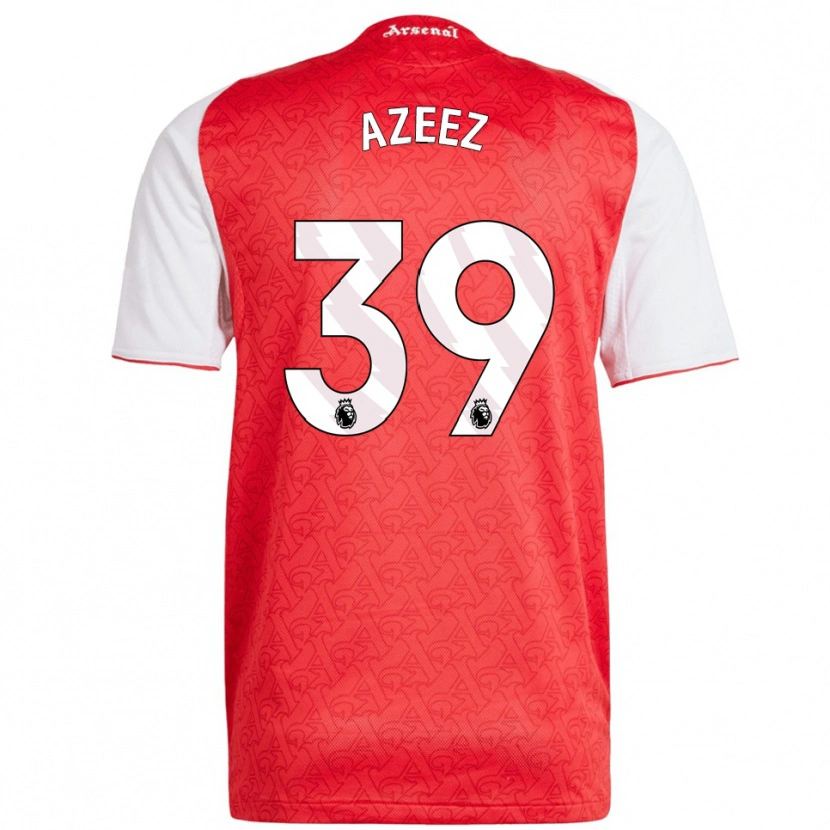 Danxen Donna Maglia Miguel Azeez #39 Rosso Bianco Kit Gara Home 2025/26 Maglietta