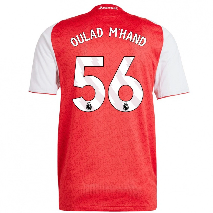 Danxen Donna Maglia Salah-Eddine Oulad M'hand #56 Rosso Bianco Kit Gara Home 2025/26 Maglietta