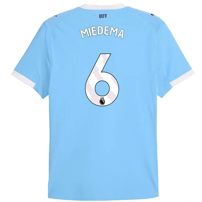 Danxen Donna Maglia Vivianne Miedema #6 Azzurro Bianco Kit Gara Home 2025/26 Maglietta