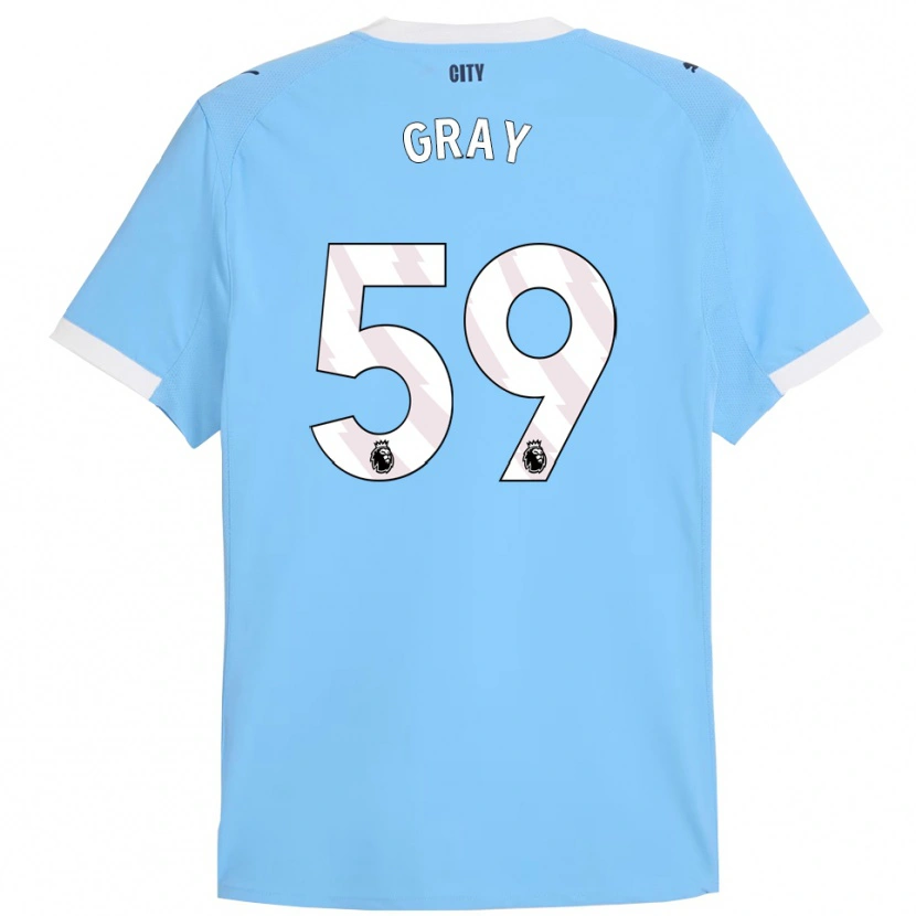 Danxen Donna Maglia Charlie Gray #59 Azzurro Bianco Kit Gara Home 2025/26 Maglietta