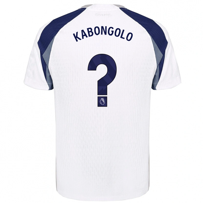 Danxen Donna Maglia Melvyn Kabongolo #0 Bianco Navy Kit Gara Home 2025/26 Maglietta