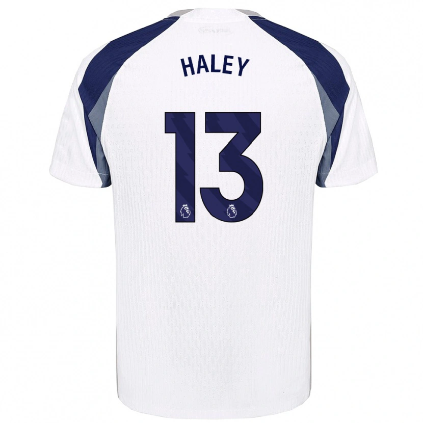 Danxen Donna Maglia Micah Haley #13 Bianco Navy Kit Gara Home 2025/26 Maglietta