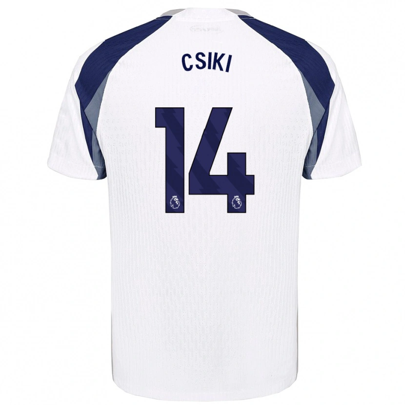 Danxen Donna Maglia Anna Csiki #14 Bianco Navy Kit Gara Home 2025/26 Maglietta