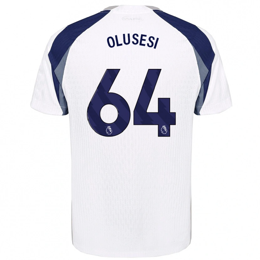 Danxen Donna Maglia Callum Olusesi #64 Bianco Navy Kit Gara Home 2025/26 Maglietta