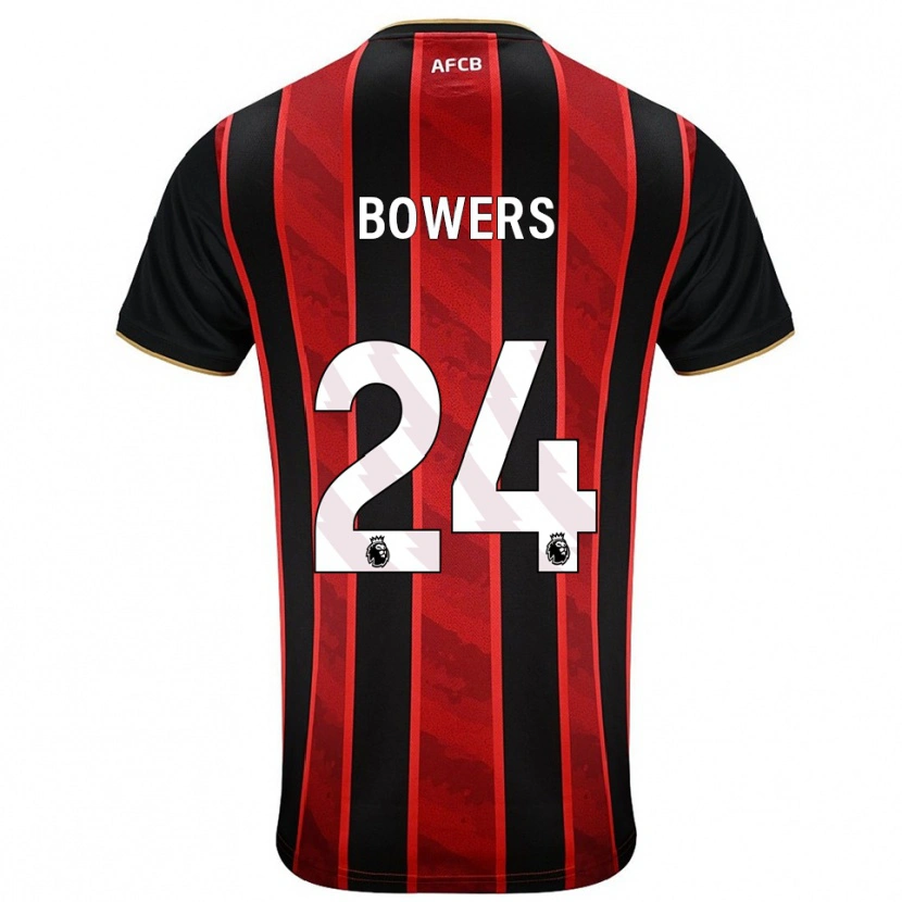 Danxen Donna Maglia Kelci Bowers #24 Rosso Nero Kit Gara Home 2025/26 Maglietta