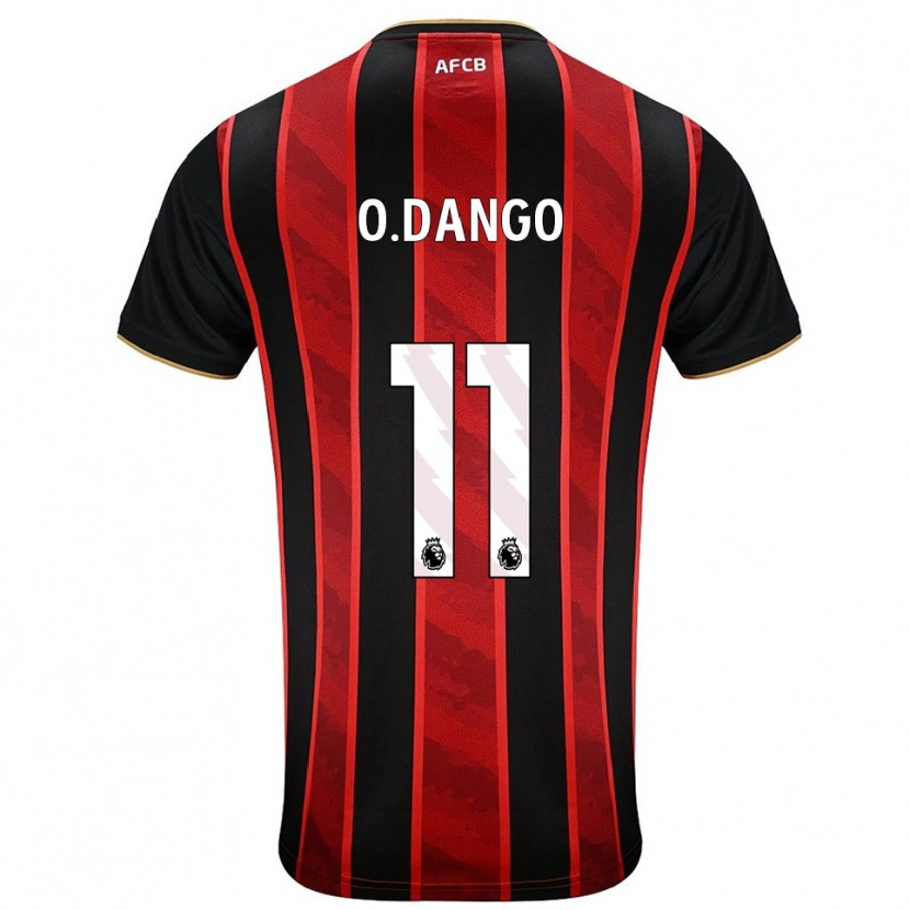 Danxen Donna Maglia Dango Ouattara #11 Rosso Nero Kit Gara Home 2025/26 Maglietta
