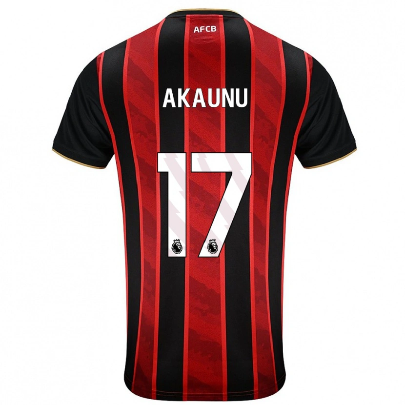 Danxen Donna Maglia Kobaro Akaunu #17 Rosso Nero Kit Gara Home 2025/26 Maglietta