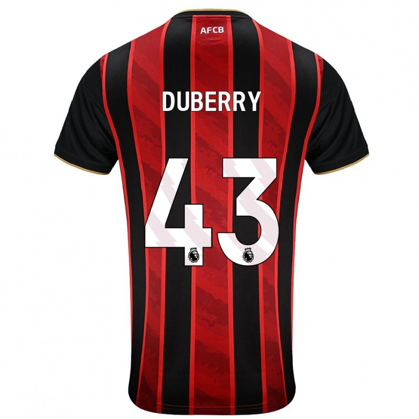 Danxen Donna Maglia Zain Silcott-Duberry #43 Rosso Nero Kit Gara Home 2025/26 Maglietta