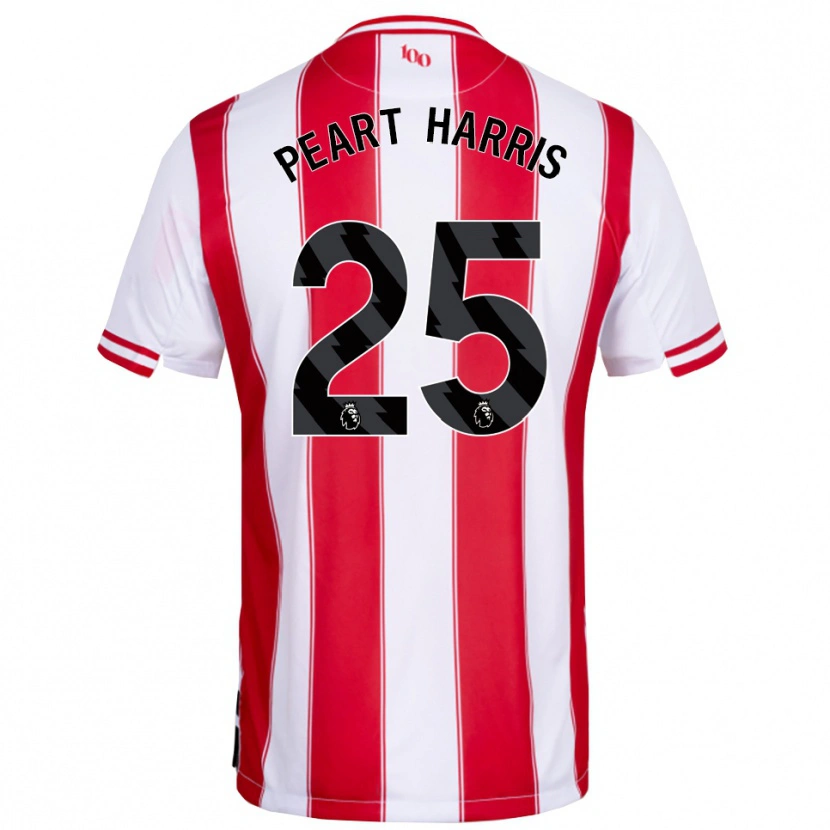 Danxen Donna Maglia Myles Peart-Harris #25 Rosso Bianco Kit Gara Home 2025/26 Maglietta