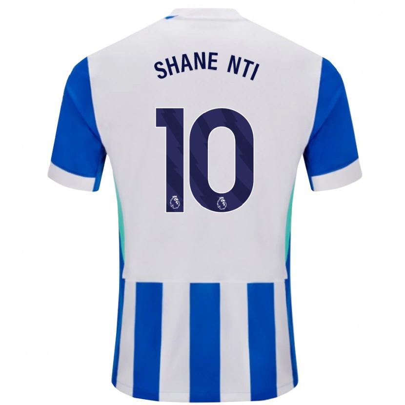 Danxen Donna Maglia Shane Nti #10 Blu Bianco Kit Gara Home 2025/26 Maglietta