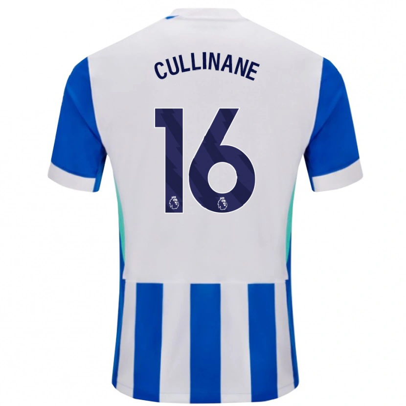 Danxen Donna Maglia Billy-Ray Cullinane #16 Blu Bianco Kit Gara Home 2025/26 Maglietta