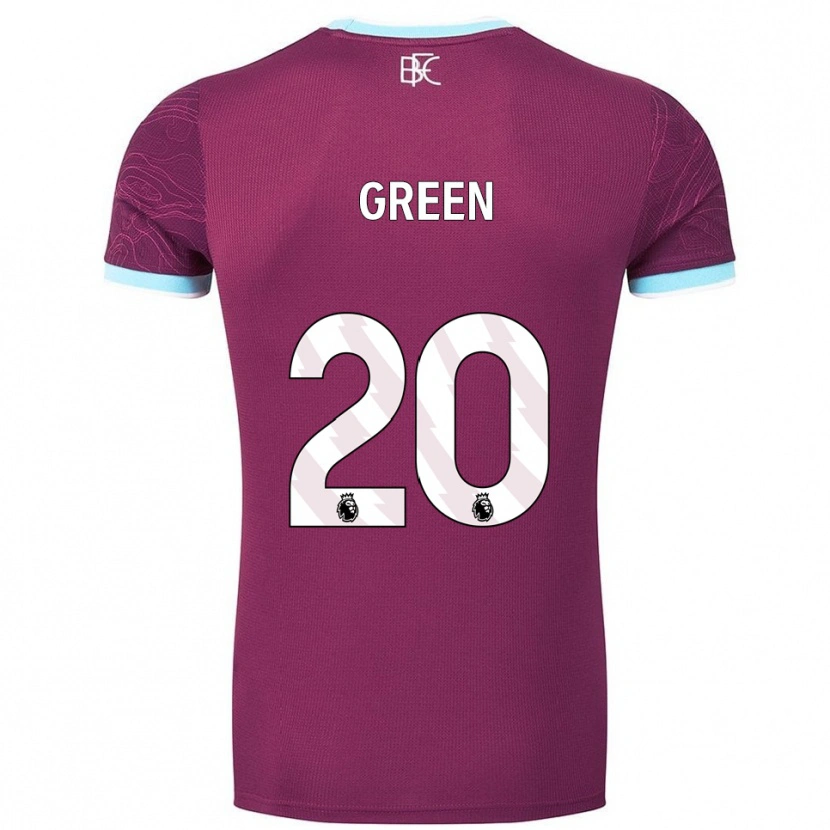 Danxen Donna Maglia Etienne Green #20 Borgogna Azzurro Kit Gara Home 2025/26 Maglietta