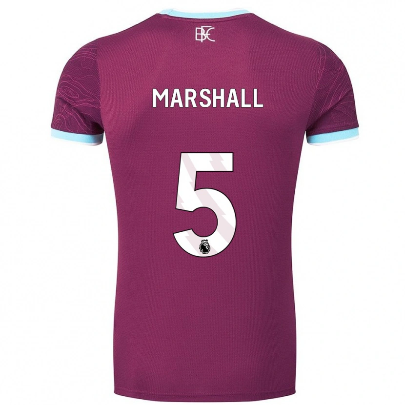 Danxen Donna Maglia Georgia Marshall #5 Borgogna Azzurro Kit Gara Home 2025/26 Maglietta