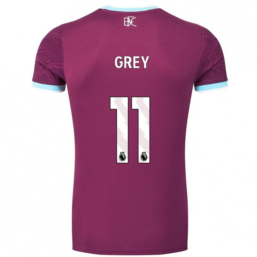 Danxen Donna Maglia Anna Grey #11 Borgogna Azzurro Kit Gara Home 2025/26 Maglietta