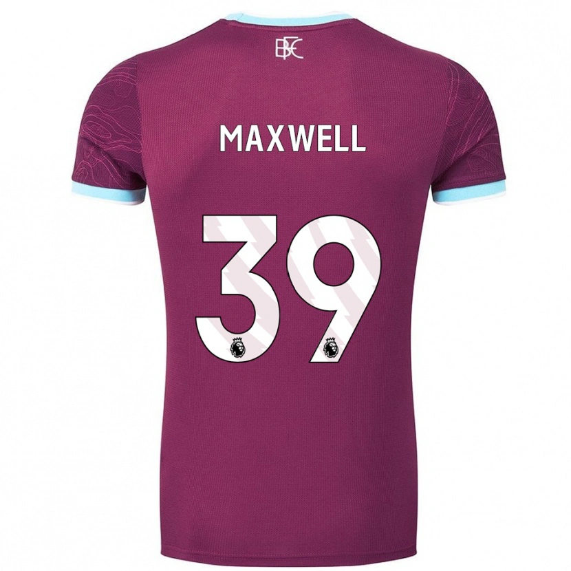Danxen Donna Maglia Danielle Maxwell #39 Borgogna Azzurro Kit Gara Home 2025/26 Maglietta