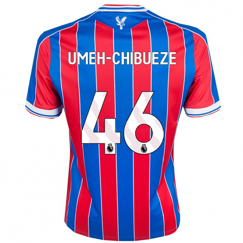 Danxen Donna Maglia Franco Umeh-Chibueze #46 Blu Rosso Bianco Kit Gara Home 2025/26 Maglietta