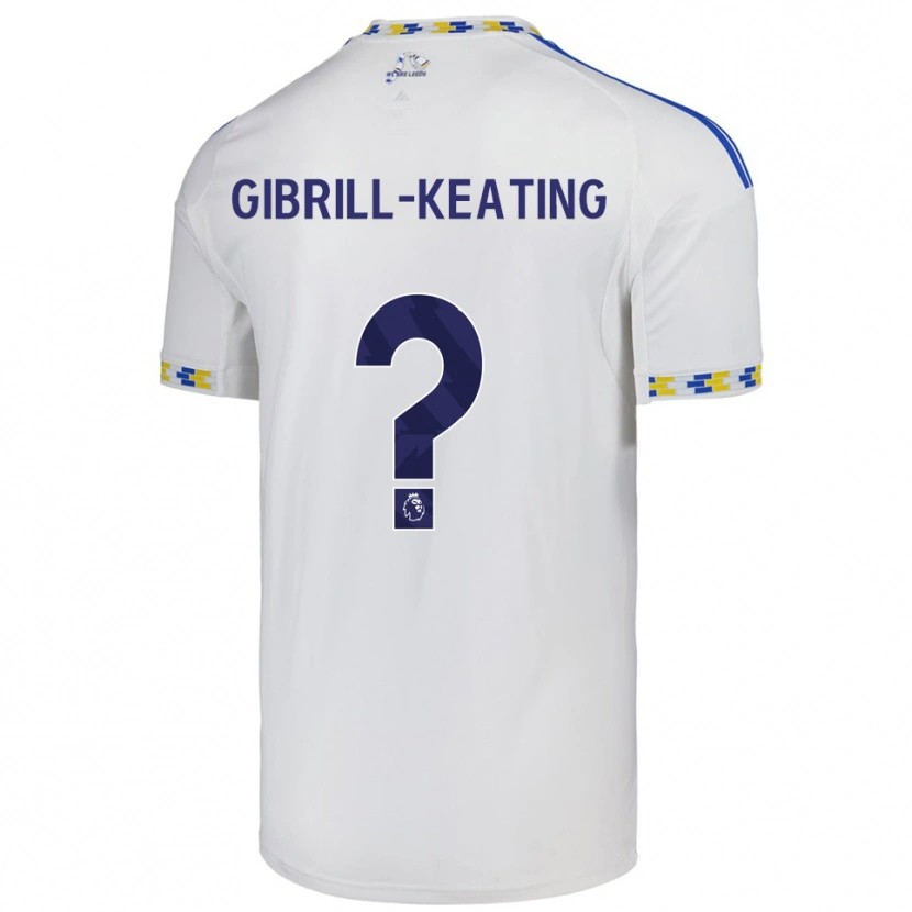 Danxen Donna Maglia Sian Gibrill-Keating #0 Bianco Blu Kit Gara Home 2025/26 Maglietta